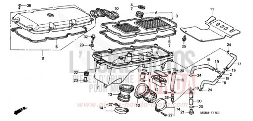 AIR CLEANER XL650VY de 2000
